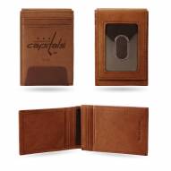 Washington Capitals Premium Leather Front Pocket Wallet