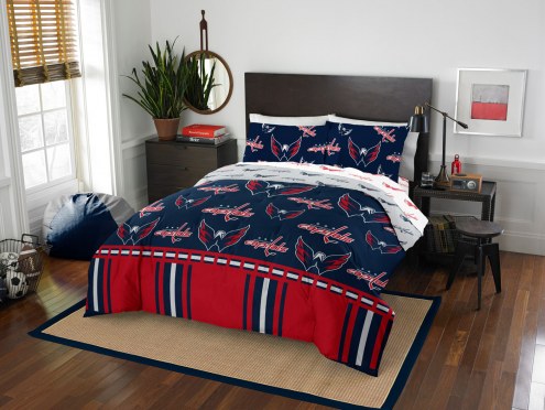 Washington Capitals Rotary Queen Bed in a Bag Set