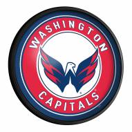 Washington Capitals Round Slimline Lighted Wall Sign