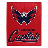 Washington Capitals Signature Raschel Throw Blanket