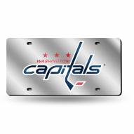 Washington Capitals Silver Laser License Plate