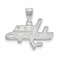 Washington Capitals Sterling Silver Medium Pendant