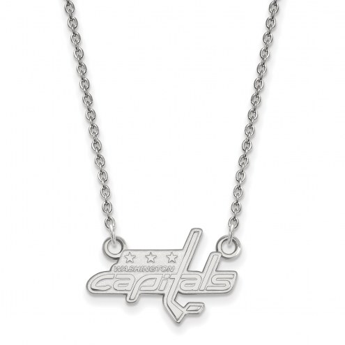 Washington Capitals Sterling Silver Small Pendant Necklace