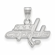 Washington Capitals Sterling Silver Small Pendant