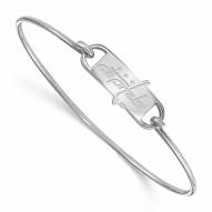 Washington Capitals Sterling Silver Wire Bangle Bracelet
