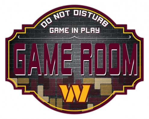 Washington Commanders 12&quot; Game Room Tavern Sign