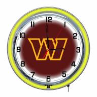 Washington Commanders 18" Neon Clock