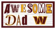 Washington Commanders Awesome Dad 6" x 12" Sign