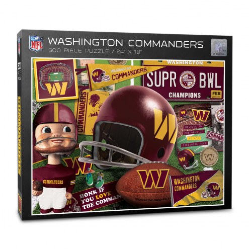 Washington Commanders Retro Series 500 Piece Puzzle