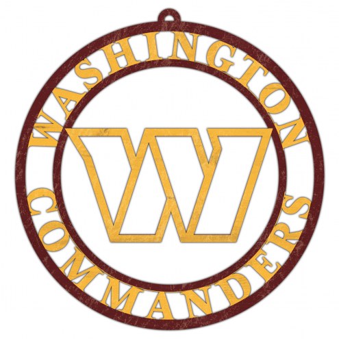 Washington Commanders Team Logo Cutout Door Hanger