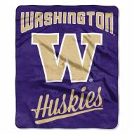 Washington Huskies Alumni Raschel Throw Blanket