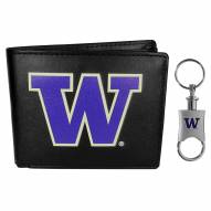 Washington Huskies Bi-fold Wallet & Valet Key Chain