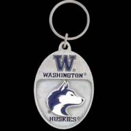 Washington Huskies Carved Metal Key Chain