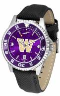 Washington Huskies Competitor AnoChrome Men's Watch - Color Bezel