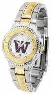 Washington Huskies Competitor Two-Tone Women's Watch
