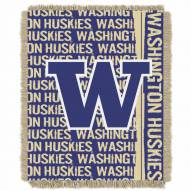Washington Huskies Double Play Woven Throw Blanket