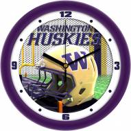 Washington Huskies Football Helmet Wall Clock