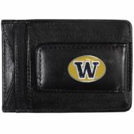 Washington Huskies Leather Cash & Cardholder