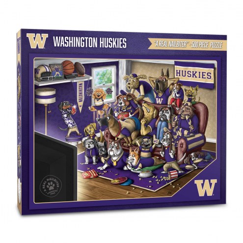 Washington Huskies Purebred Fans &quot;A Real Nailbiter&quot; 500 Piece Puzzle