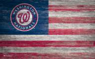 Washington Nationals 11" x 19" Distressed Flag Sign