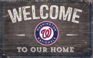 Washington Nationals 11" x 19" Welcome to Our Home Sign