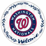Washington Nationals 12" Welcome Circle Sign