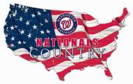 Washington Nationals 15" USA Flag Cutout Sign