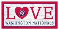 Washington Nationals 6" x 12" Love Sign