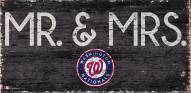 Washington Nationals 6" x 12" Mr. & Mrs. Sign