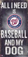 Washington Nationals Baseball & My Dog Sign