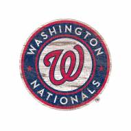 Washington Nationals Distressed Logo Cutout Sign