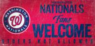 Washington Nationals Fans Welcome Sign