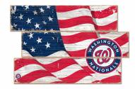 Washington Nationals Flag 3 Plank Sign