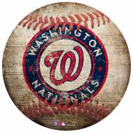 Washington Nationals Baseball Shaped Sign