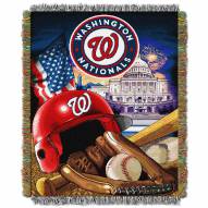 Washington Nationals MLB Woven Tapestry Throw Blanket