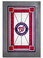 Washington Nationals Stained Glass with Frame