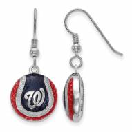 Washington Nationals Sterling Silver Earrings