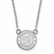 Washington Nationals Sterling Silver Small Pendant Necklace