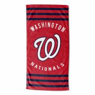 Washington Nationals Stripes Beach Towel