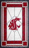 Washington State Cougars 11" x 19" Stained Glass Sign