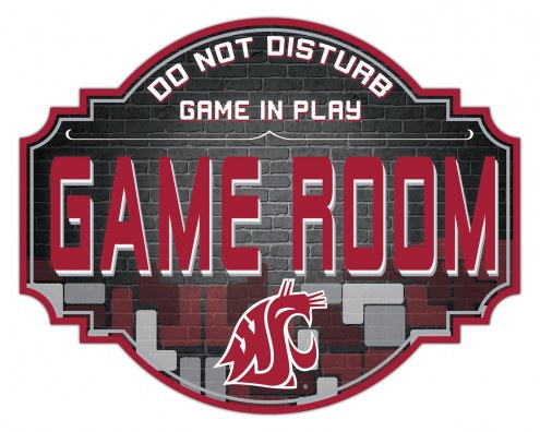 Washington State Cougars 12&quot; Game Room Tavern Sign