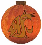 Washington State Cougars 12" Halloween Pumpkin Sign