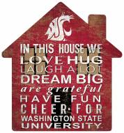 Washington State Cougars 12" House Sign