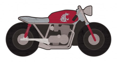 Washington State Cougars 12&quot; Motorcycle Cutout Sign