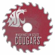 Washington State Cougars 12" Rustic Circular Saw Sign