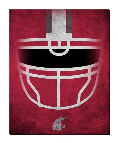 Washington State Cougars 16&quot; x 20&quot; Ghost Helmet Canvas Print