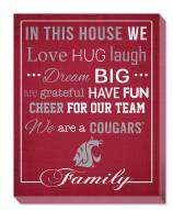 Washington State Cougars 16" x 20" In This House Canvas Print