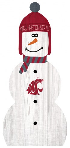 Washington State Cougars 31&quot; Snowman Leaner