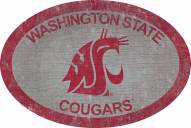 Washington State Cougars 46" Team Color Oval Sign