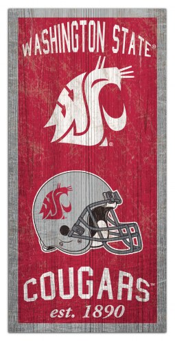 Washington State Cougars 6&quot; x 12&quot; Heritage Sign